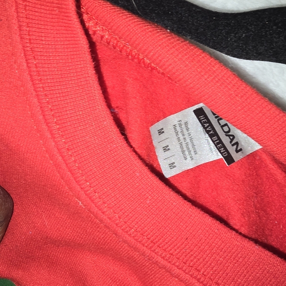 Gildan Red Grinch Crewneck Sweater - Picture 2 of 2